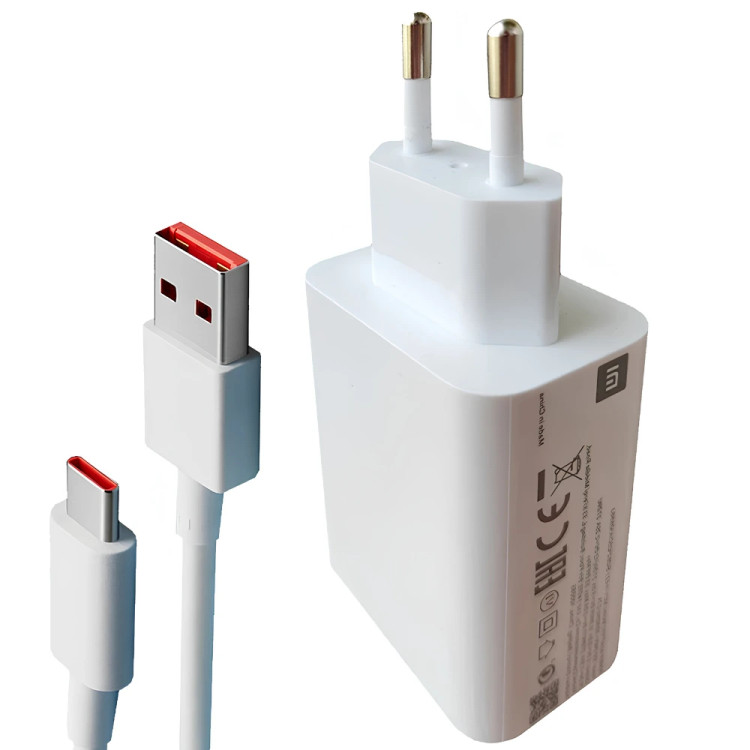 شارژر دیواری شیائومی مدل 33W با کابل
